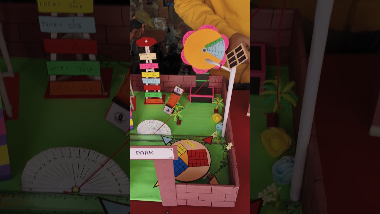Create Amazing Trigonometry Park Paper Craft 🌳 | Easy DIY Tutorial #shorts