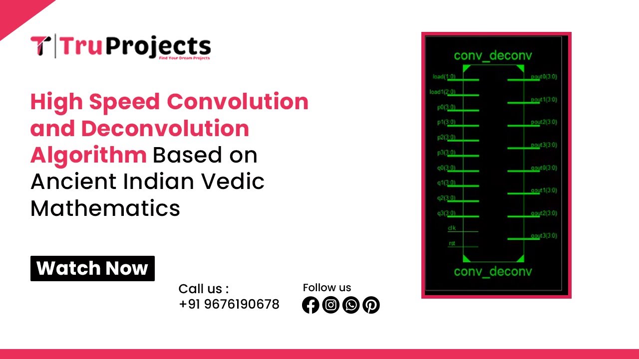 Advanced High-Speed Convolution & Deconvolution VLSI Algorithm for IEEE Projects in Hyderabad 🚀