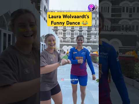 Laura Wolvaardt and her dance moves 😂 #ytshorts