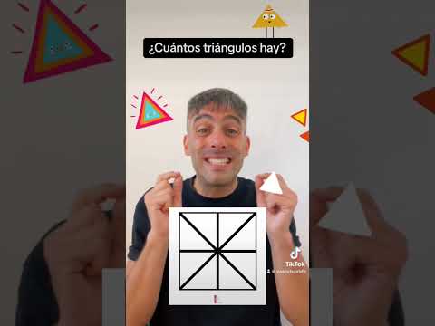 ¿Cuántos triángulos hay en este cuadrado? 🧐 #matematicas #reto