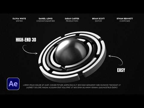 Make 3D Motion Graphics TRULY Cinematic in After Effects