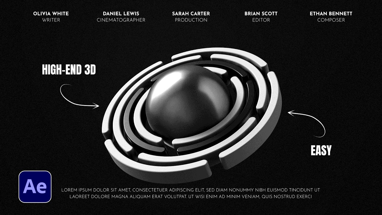 Create Stunning 3D Motion Graphics in After Effects 🎬