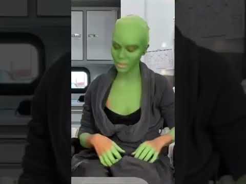 How Zoe Saldana Transforms Into Gamora #gamora #zoesaldana