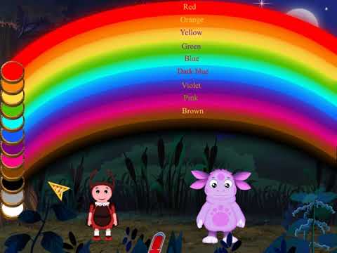 Лунтик. Английский язык. Учим цвета 🌈ЛУННАЯ РАДУГА🌈