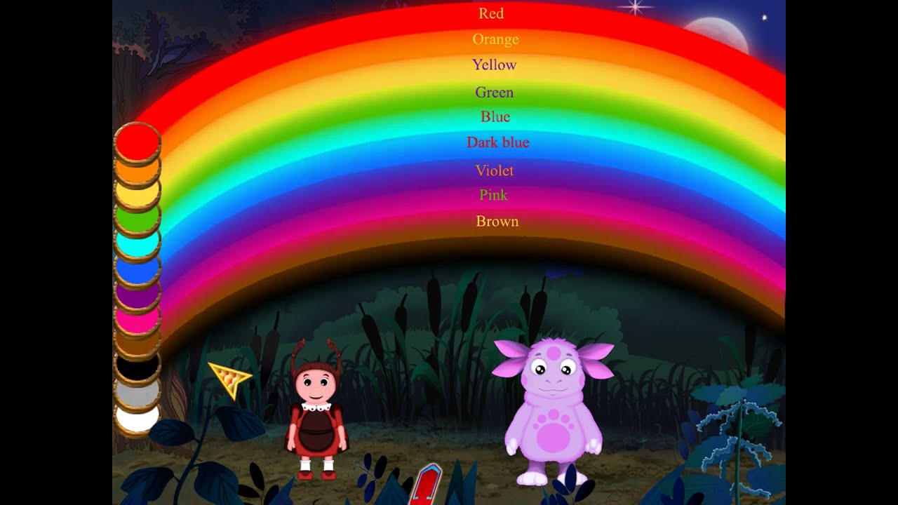 Лунтик учит английские цвета с ЛУННОЙ РАДУГОЙ 🌈