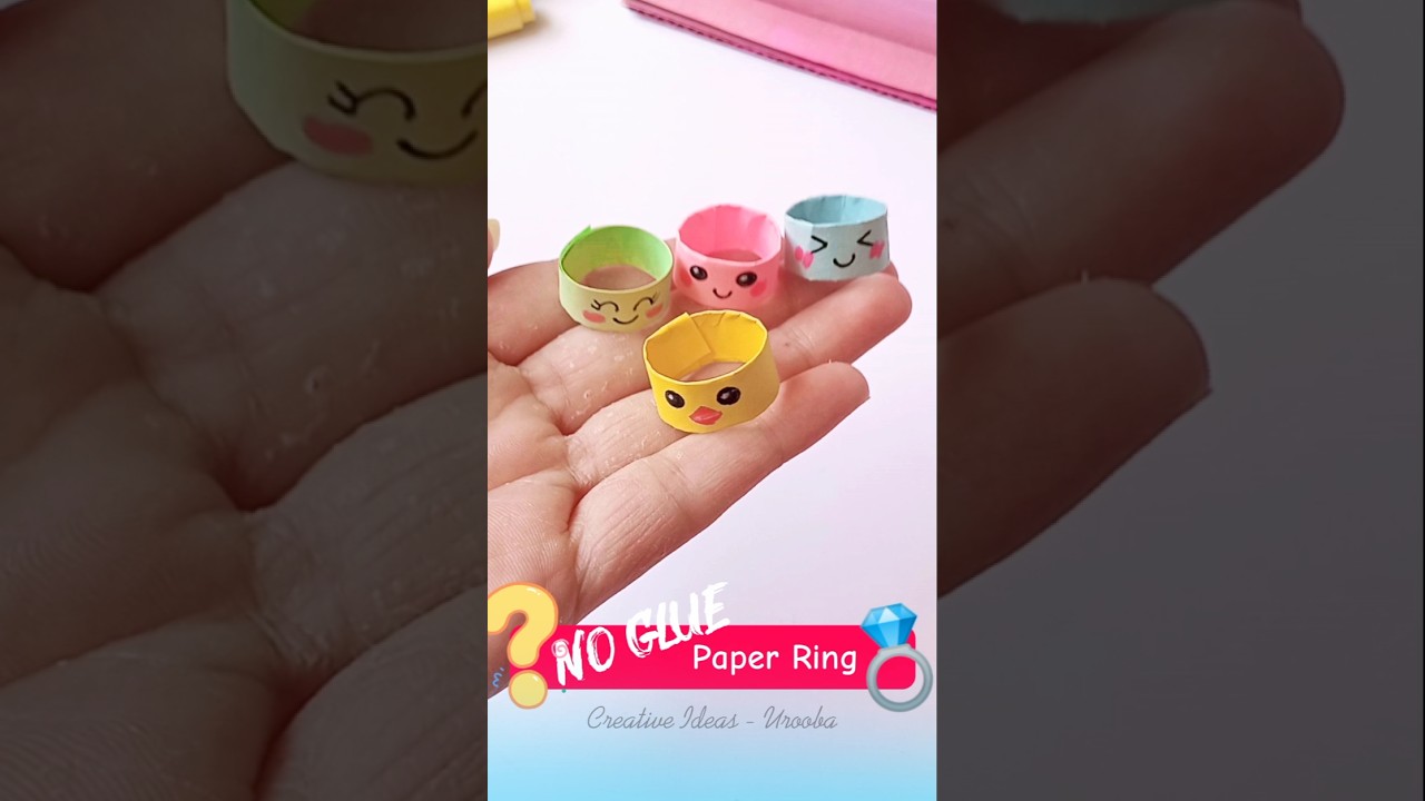 No Glue Paper Rings 🌈💍 | Creative DIY Ideas