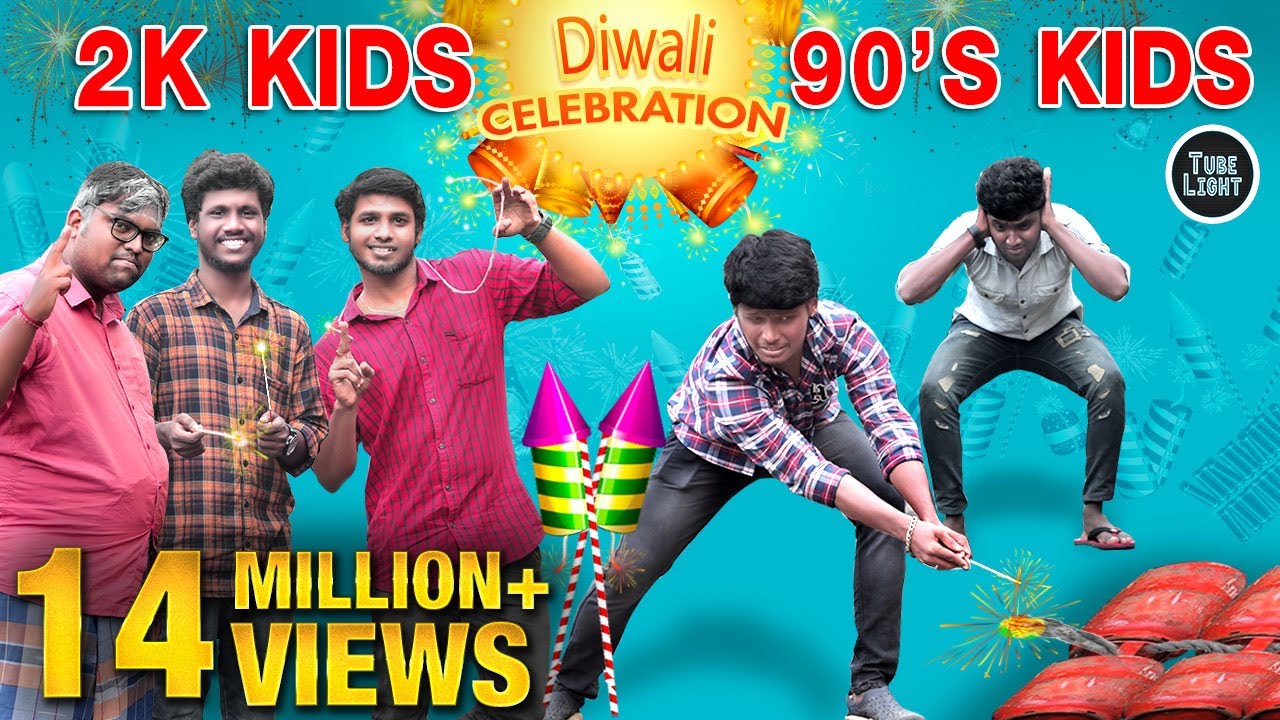 90's Kids vs 2K Kids Diwali Celebration 🎆