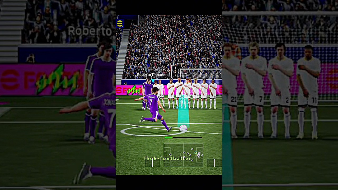 Underwall Free Kick 💀#efootball #pes #efootballmobile