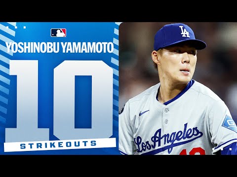 THREE STRAIGHT STARTS where Yoshinobu Yamamoto struck out 10+ batters in 7+ innings! | 山本由伸ハイライト