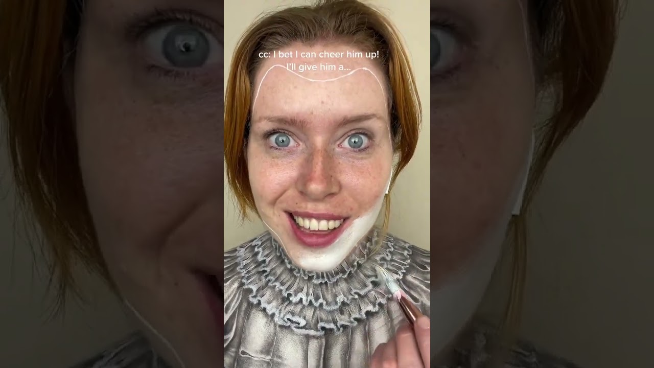 🤡 Pennywise make up #itmovie2017 #it #pennywise #georgia #shorts