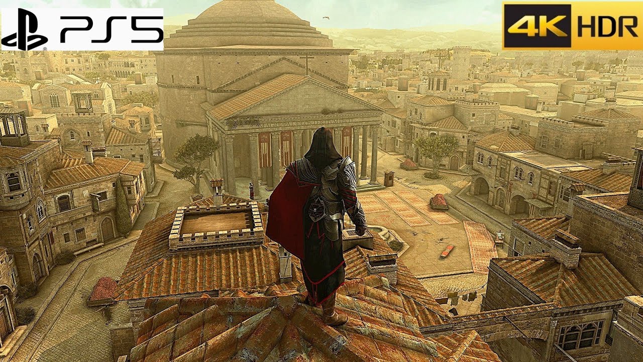 Assassin's Creed Brotherhood PS5 Parkour in 4K HDR