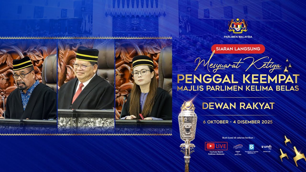 Langsung: Sidang Dewan Rakyat - Mesyuarat Ketiga Penggal Keempat (10 Nov 2025) | Sesi Pagi