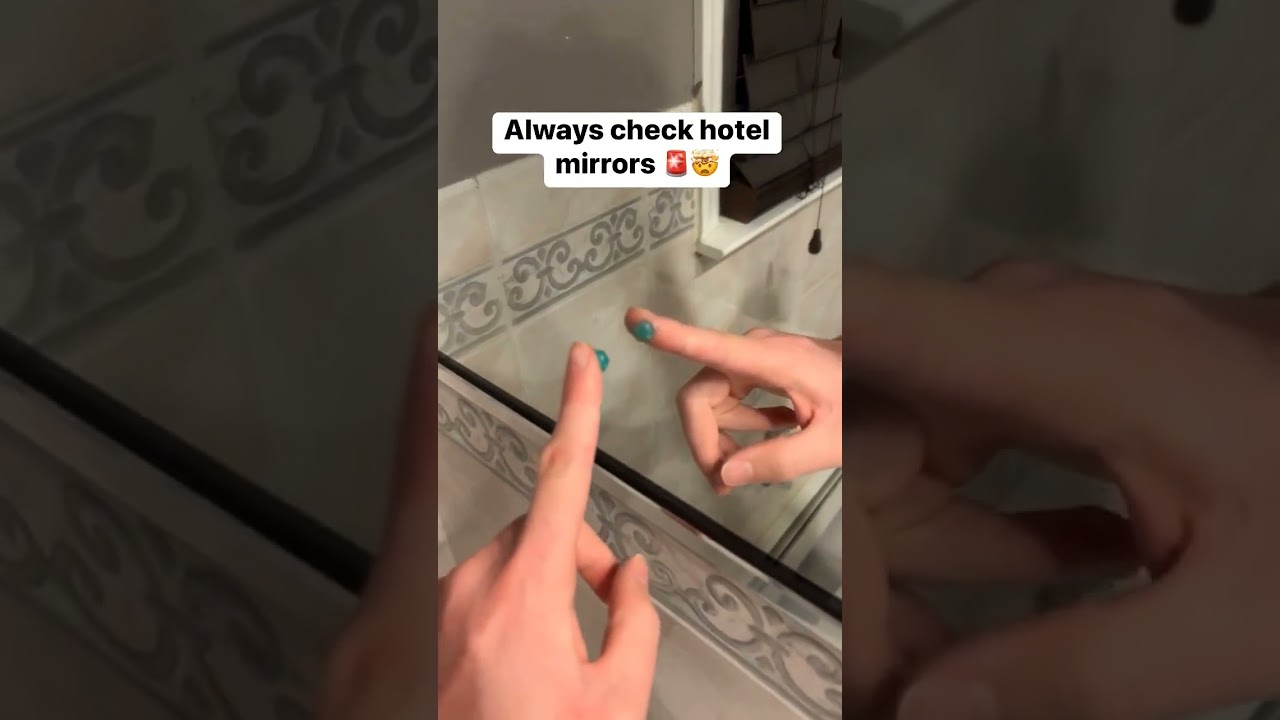 Always Check Hotel Mirrors Before Leaving 🛏️