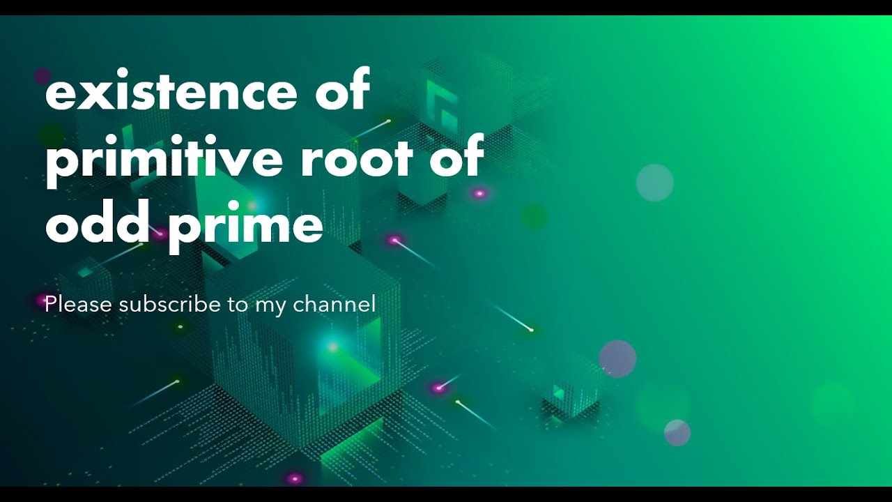 Primitive Roots of Odd Primes π’