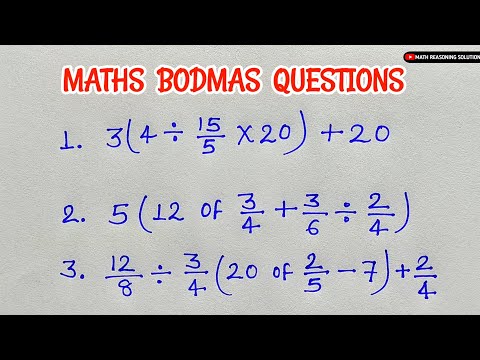 Bodmas questions || simplification || bodmas rule || bodmas maths #bodmas #maths