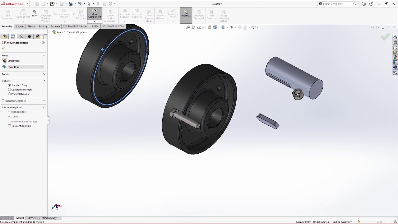 Solidworks 2020 Assembly Tutorials for Beginners