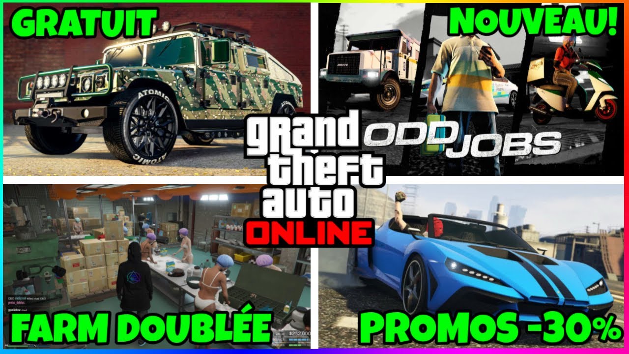 Promo & Bonus GTA Online du 29/1 + Nouvelle Mission 🎮