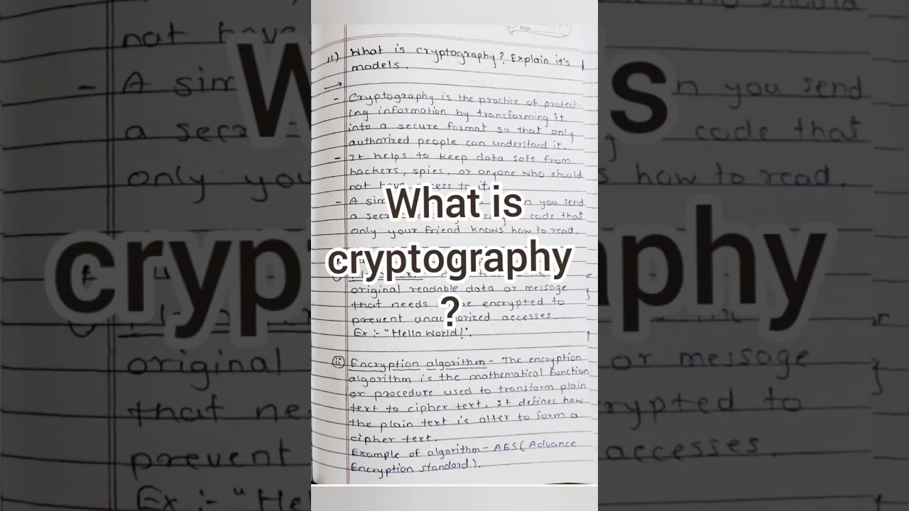 Cryptography Explained: The Basics You Need to Know 🔐