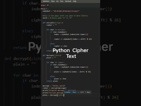 #ceasarcipher #python #encryption #decryption