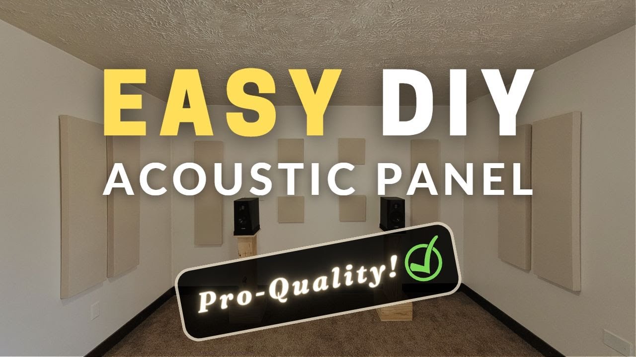 DIY Acoustic Panels & Bass Traps 🛠️