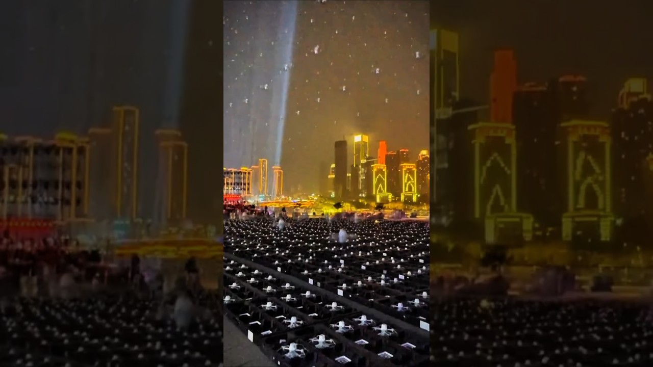 Spectacular Drone Light Show During Chinese New Year in Shenzhen 🇨🇳