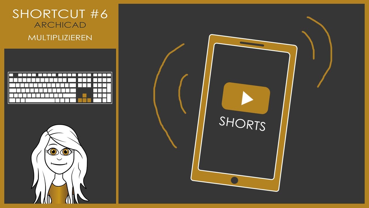 Schnell multiplizieren in ArchiCAD mit Shortcut! | Serie #6 #shorts