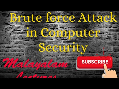Brute force attack in Computer Security