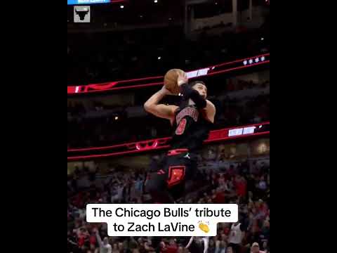 The Bulls' tribute for Zach LaVine 🥹 (via @chicagobulls/TT)
