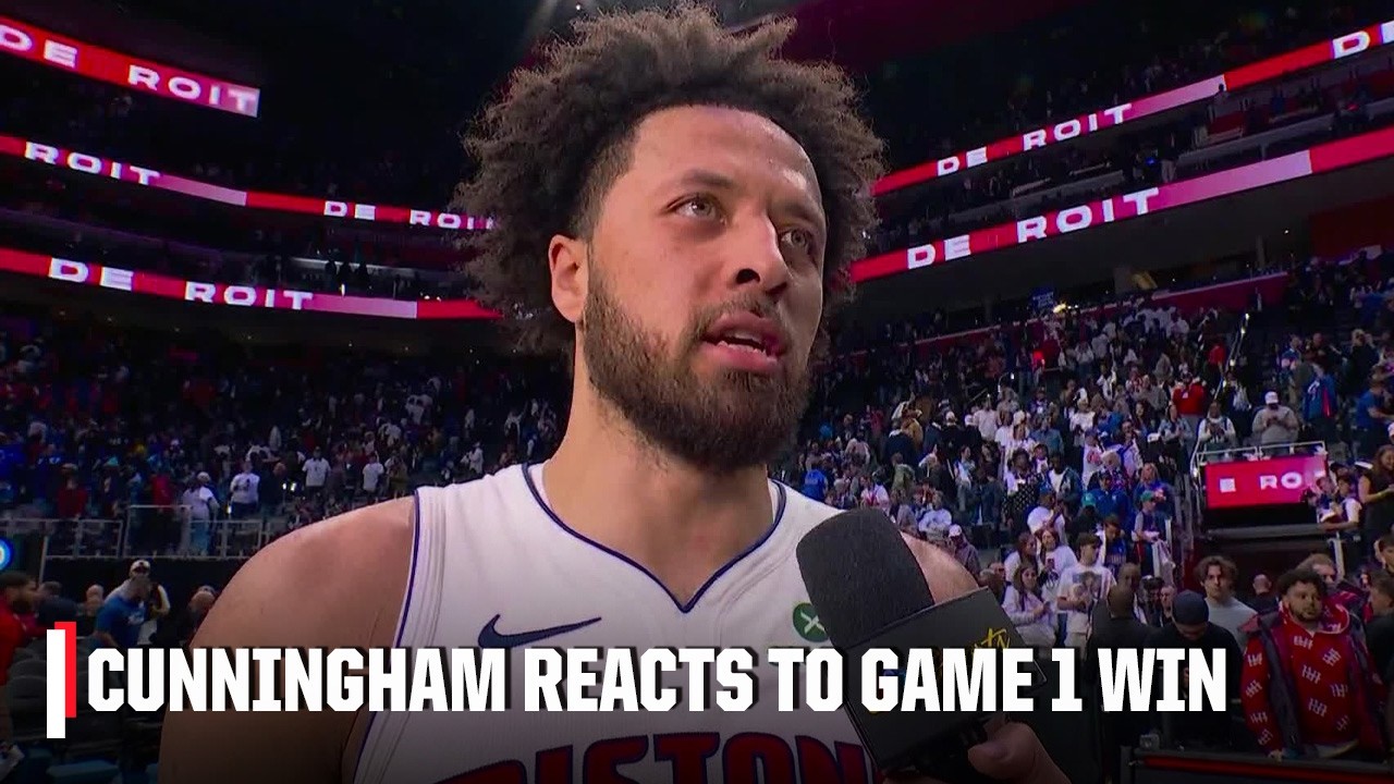 Cade Cunningham Reacts to Pistons' Game 1 Win 🏀