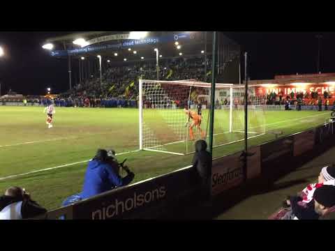 Lincoln City Vs Chelsea penalty shoot out cup semi-final pitch invasion 2018