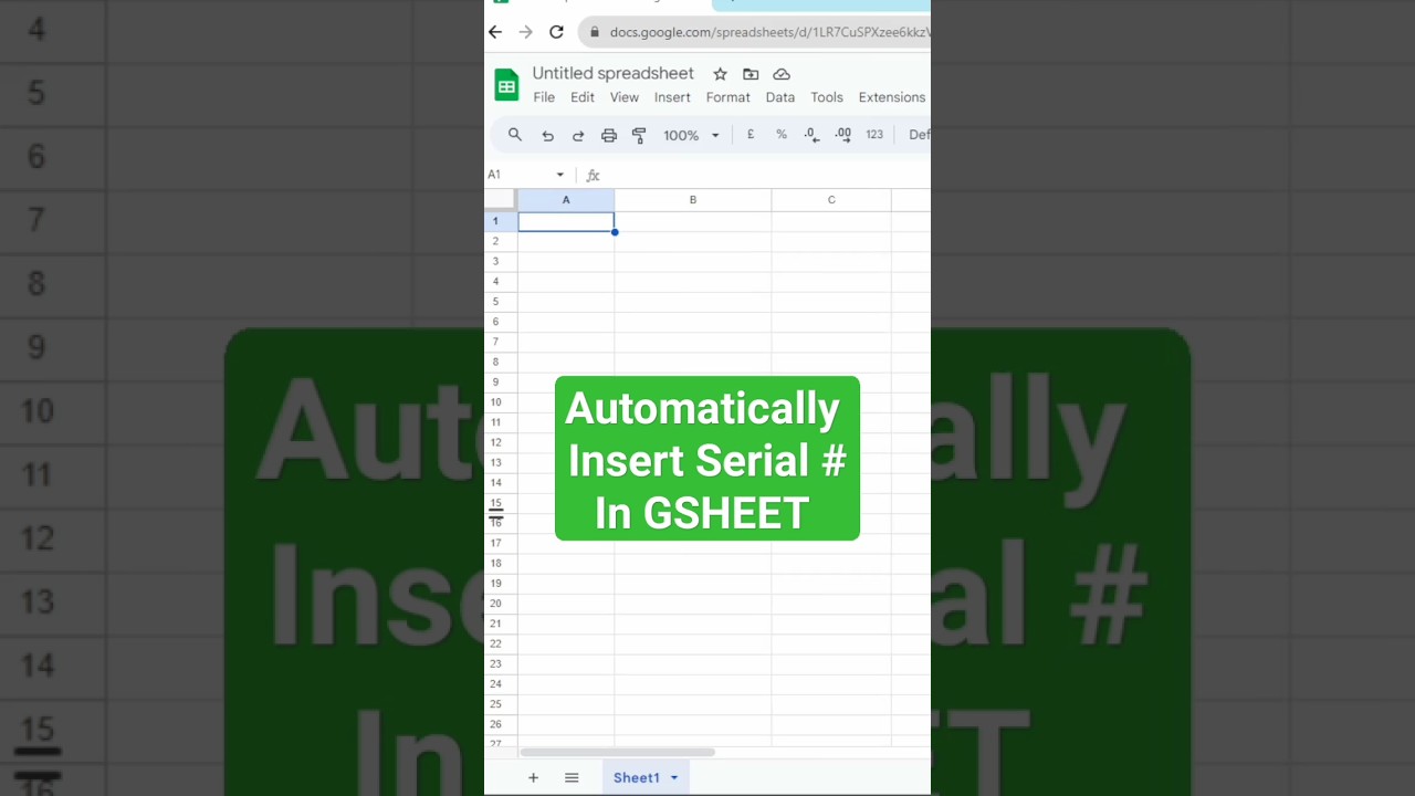 Effortlessly Add Serial Numbers in Google Sheets with This Magic Trick β¨