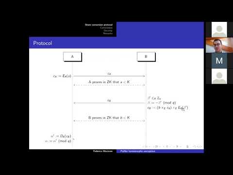 Paillier homomorphic encryption and a share conversion protocol - Federico Mazzone