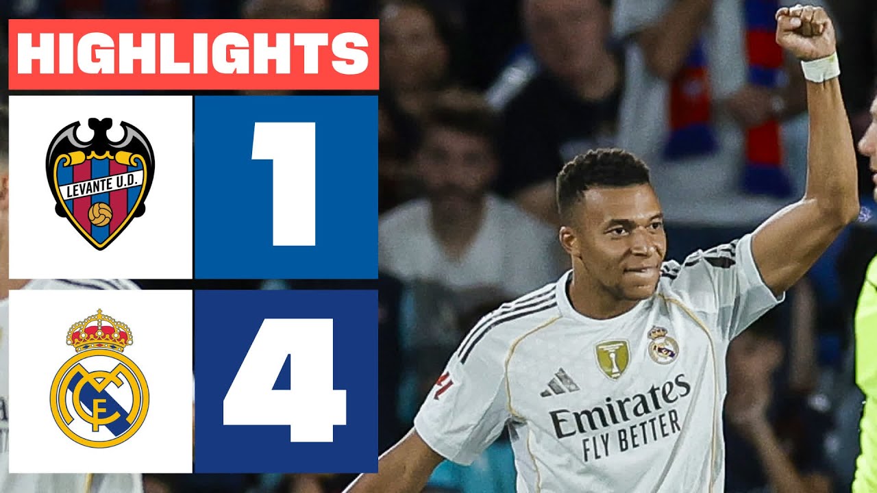 Levante UD 1 - 4 Real Madrid | Resumen de LaLiga EA SPORTS