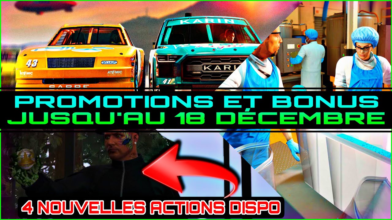 PROMO & BONUS GTA ONLINE : 400 000 GTA$ + VENTE X2
