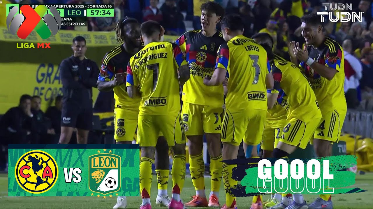 ¡Espectacular Golazo de Maximin! América vence 1-0 a León en la Jornada 16 de la Liga MX ⚽