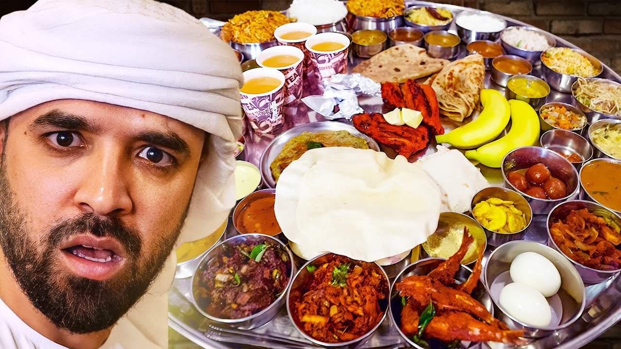 Dubai's Biggest Thali Challenge: 50 Courses! 🍽️