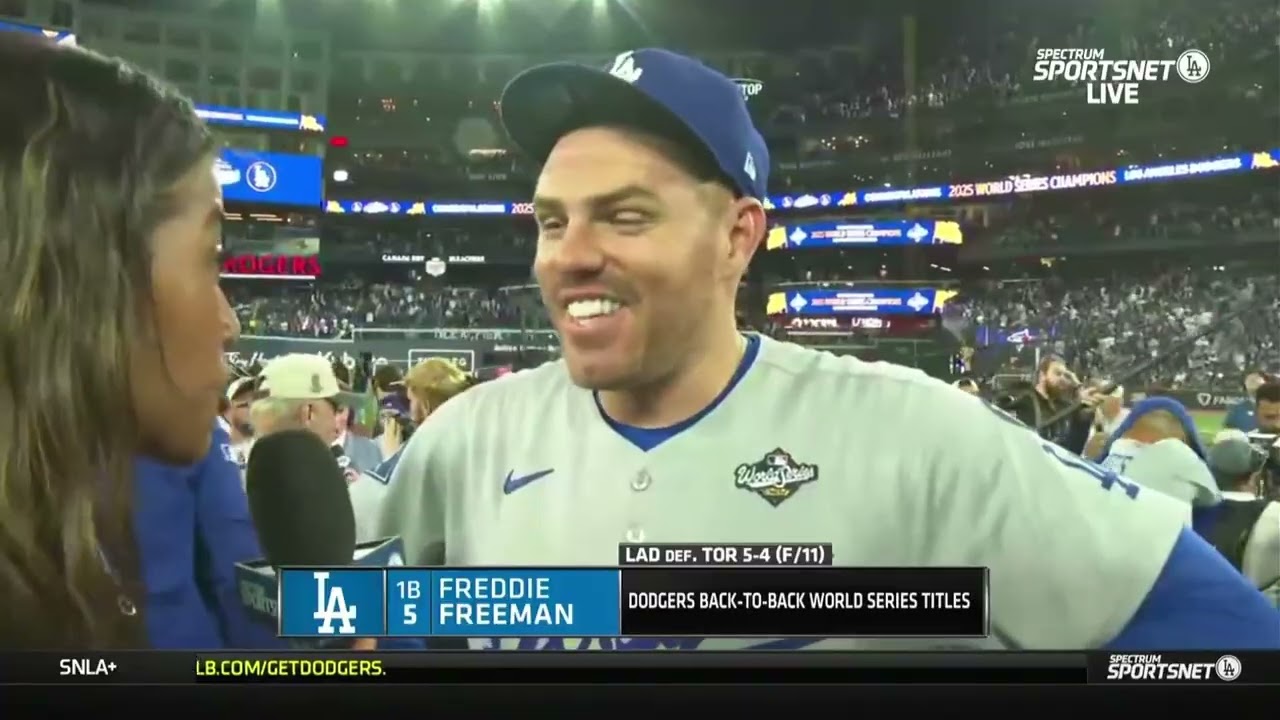 Freddie Freeman Praises Yamamoto's Stellar Game 7 Performance & Dodgers' Championship Win ⚾