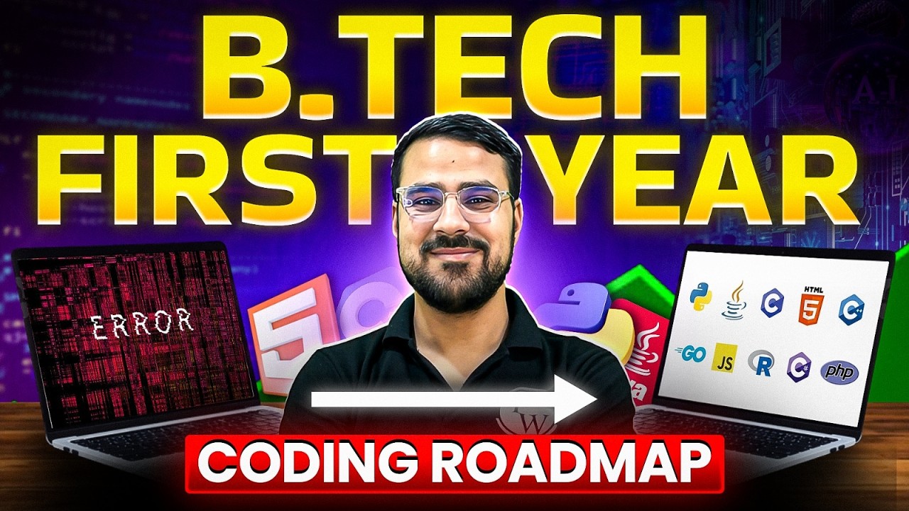 B.Tech 1st Year Coding Roadmap 📘