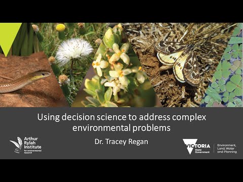 SWIFFT | Using decision science in addressing complex environmental problems |  Dr Tracey Regan