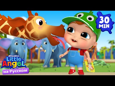 Малыш Саша в Зоопарке | Развивающие Мультики Для Детей | Little Angel Русский