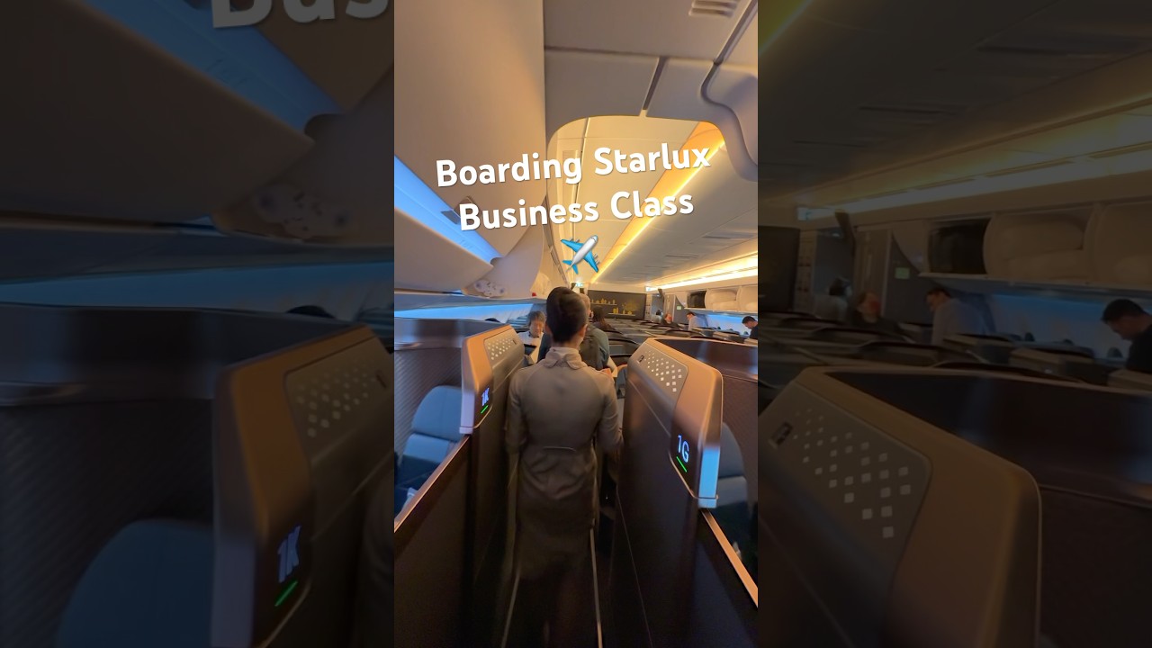 Boarding Starlux Business Class - Taiwan’s luxury airline #starlux #businessclass