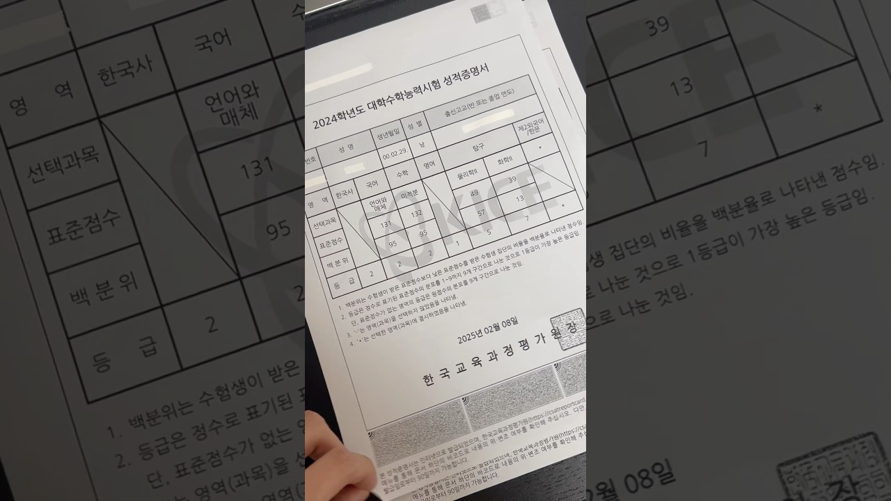 4년간 수능 성적 변화 분석 📊