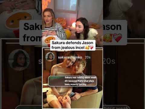 SHE knows her man 🙂‍↕️ #SakuraShymko #JasonTheWeen #Jakura #Shorts