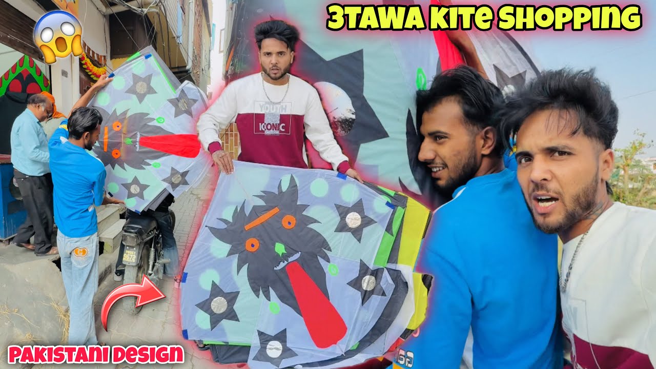 3 Exploring Pakistani Kite Designs: 3 TAWA KITES Shopping Vlog 2025