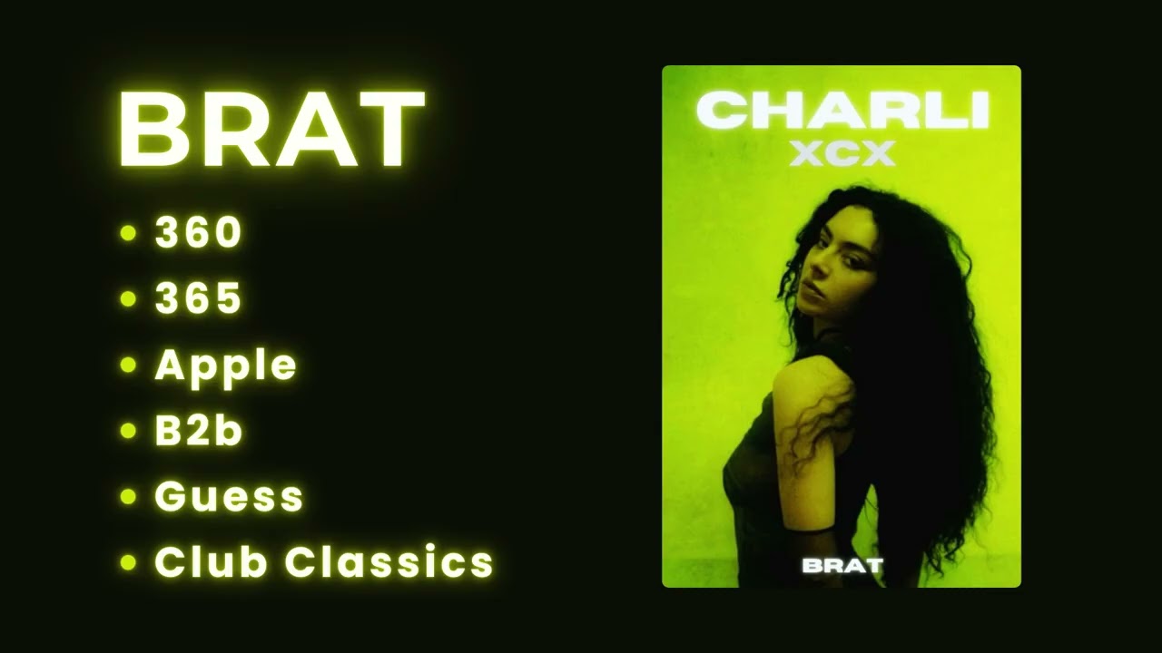 Best Charli XCX Songs 🎶 | Must-Listen Playlist from the Album 'Brat'