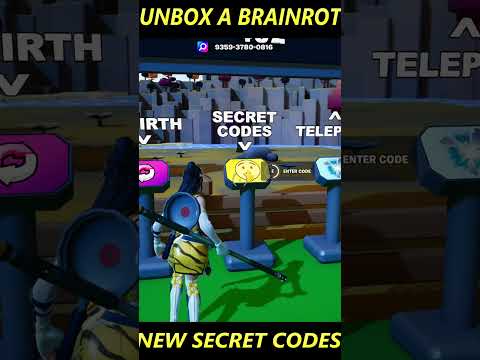 Unbox A Brainrot Map Fortnite Creative - ALL NEW SECRET CODES-SECRET BRAINROTS