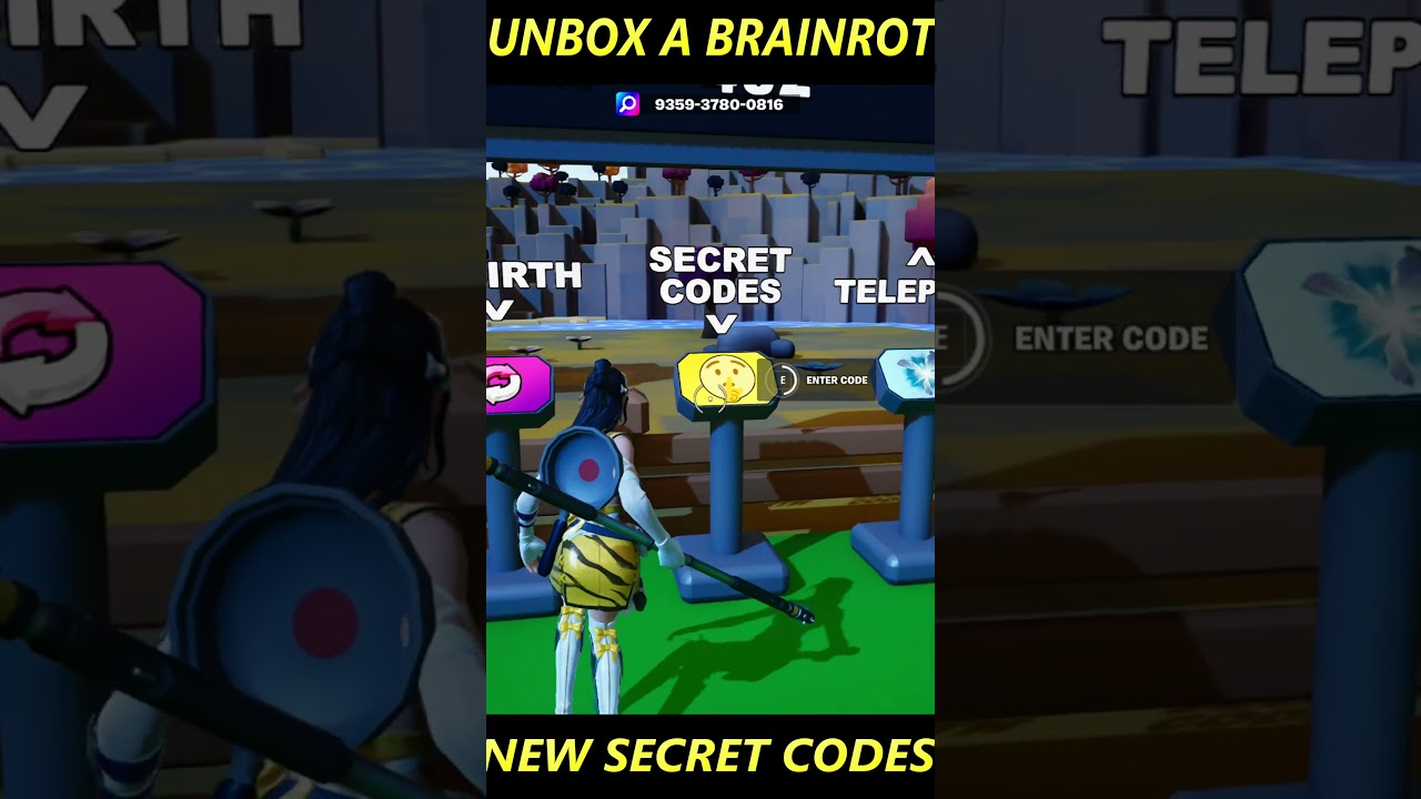 Unbox the New Brainrot Map in Fortnite Creative! 🎮 All Secret Codes & Hidden Features
