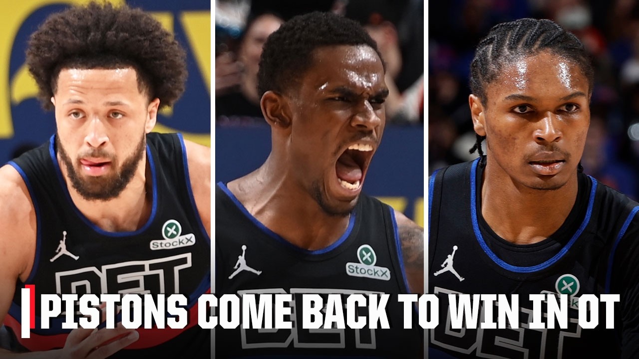 Pistons' Big 3 Lead OT Win vs. Cavaliers πͺ