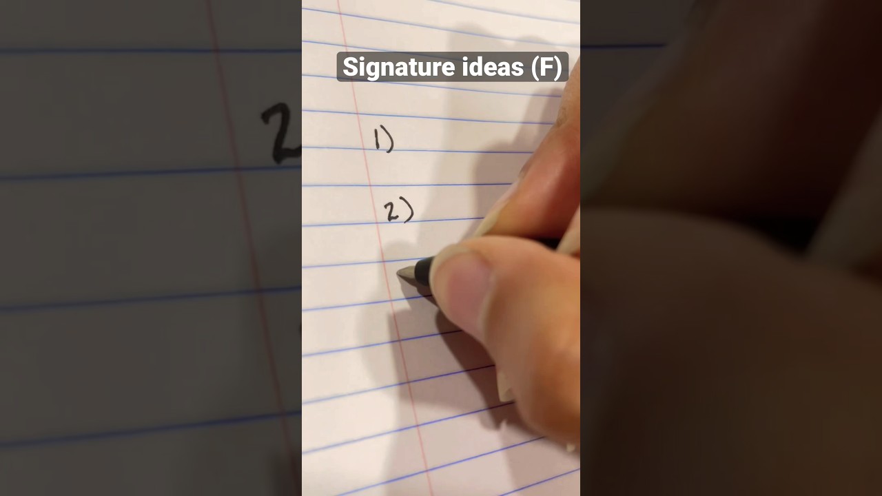 Creative Signature Ideas for Art & Calligraphy ✨