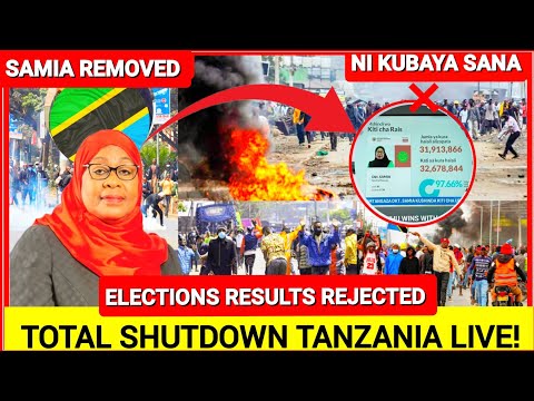 Breaking News! Angry Tanzania GEN-Zs rejects elections results as Mama Samia wins with 98%~Ni kubaya